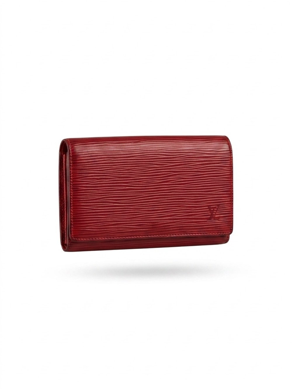 Louis Vuitton Red Epi Leather Tresor Wallet